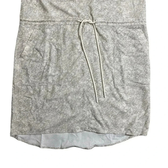 Athleta Zuma Shirt Dress Gray Snakeskin Front Pockets Long Sleeve Size XS - Picture 4 of 8